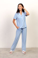 Maya Blue Cozy Cotton Women's Pajama Set